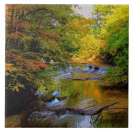 Azulejo De Cerâmica Queda de cachoeira no Sol da Manhã