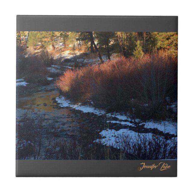 Azulejo De Cerâmica Queda do Creek (Frente)