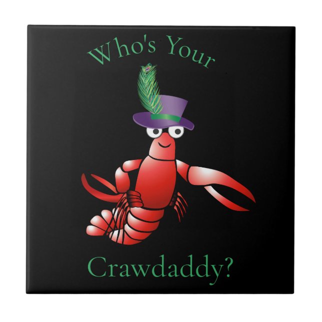 Azulejo De Cerâmica Quem é o seu Crawdaddy? Thunder_Cove (Frente)