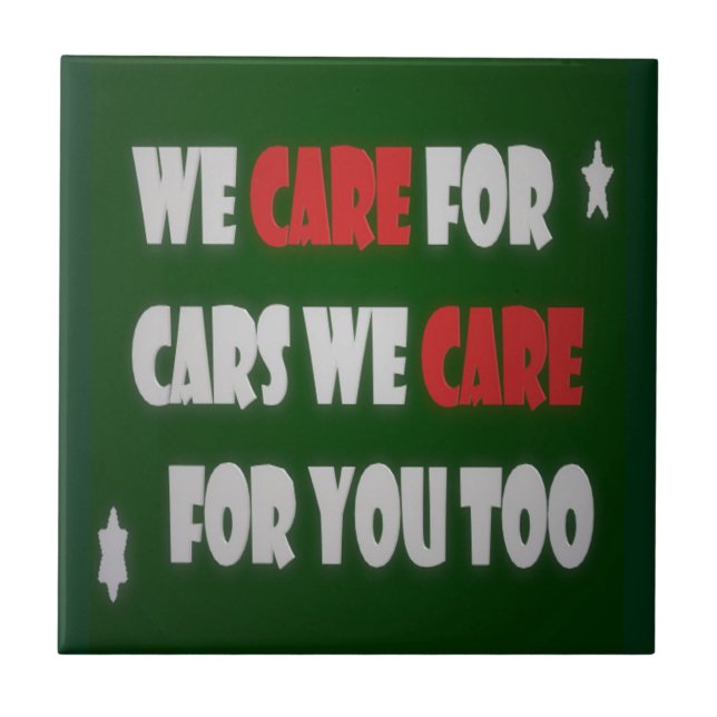 Azulejo De Cerâmica Queremos Carros (Frente)