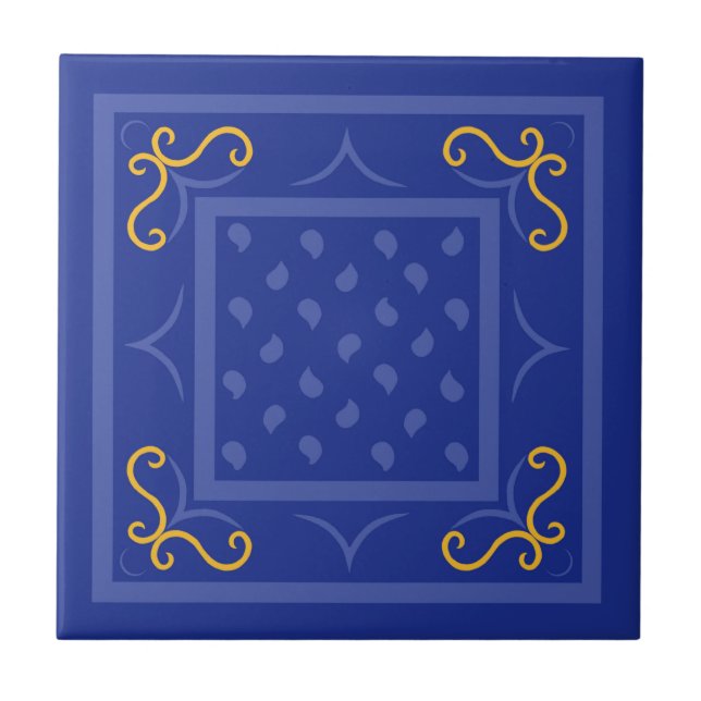 Azulejo De Cerâmica Quotas Quadradas (Frente)