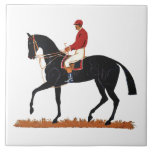 Azulejo De Cerâmica Race Horse Derby Jockey Estilo Vintage<br><div class="desc">Race Horse Derby Jockey Vintage Style azulejo cerâmico</div>