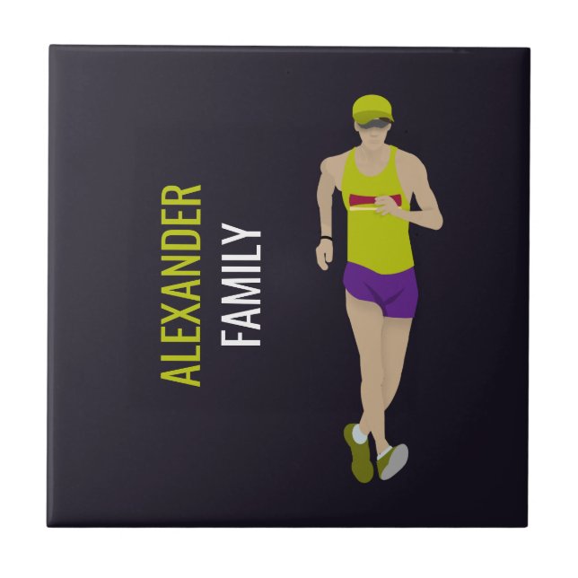Azulejo De Cerâmica Race Walking (Frente)