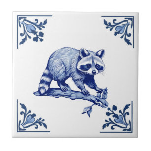 Azulejo De Cerâmica Racion Delft Blue e White Cners Woodland