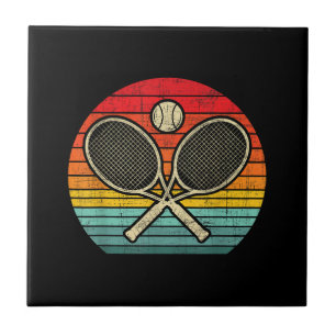 Azulejo De Cerâmica Racket de Tênis retrovisores cruzado - Pista despo