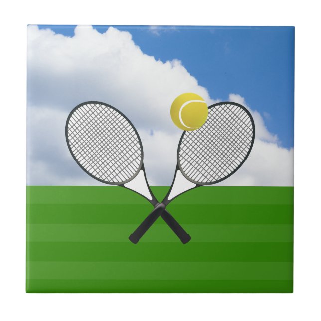 Azulejo De Cerâmica RACKETS tênis (Frente)