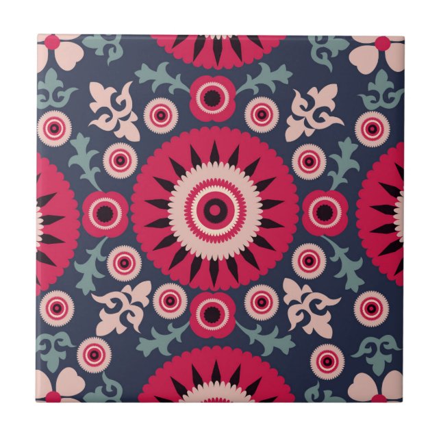 Azulejo De Cerâmica Rafa Suzani III (Frente)