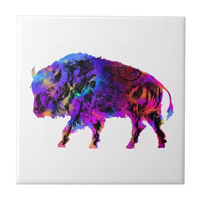 Azulejo De Cerâmica Rainbow Buffalo (Frente)