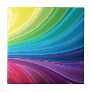 Azulejo De Cerâmica Rainbow Digital Feliz