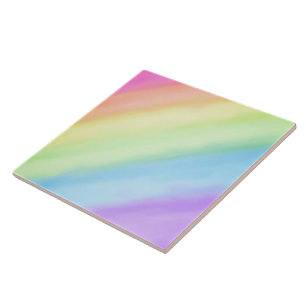 Azulejo De Cerâmica Rainbow Pastel Gradient Ombré