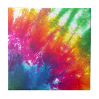 Azulejo De Cerâmica Rainbow Tie-Dye