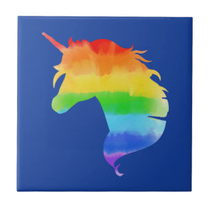 Azulejo De Cerâmica Rainbow Unicórnio