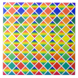 Azulejo De Cerâmica Rainbows escuros e leves (com verificação de diama