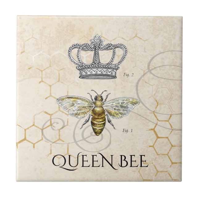 Azulejo De Cerâmica Rainha Bee (Frente)