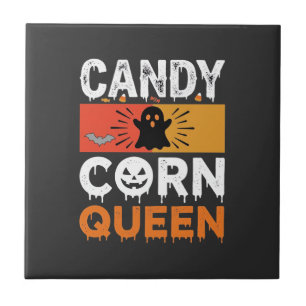 Azulejo De Cerâmica Rainha do Candy Corn Halloween Desenho SVG