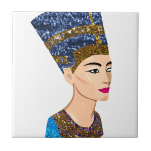 Azulejo De Cerâmica rainha egípcia nefertiti
