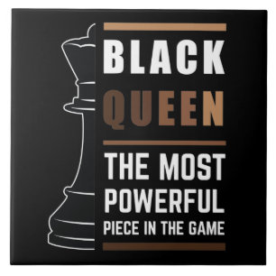 Azulejo De Cerâmica Rainha Negra A Peça Mais Poderosa Do Jogo 1
