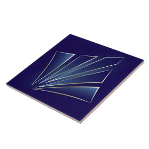 Azulejo De Cerâmica Raios de Sapphire