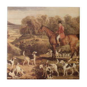 Azulejo De Cerâmica Ralph Lambton e seus Cães por James Ward