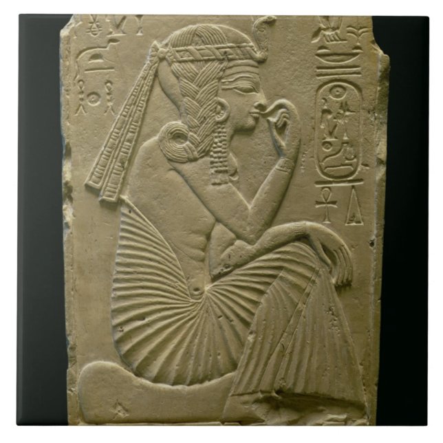 Azulejo De Cerâmica Ramesses II (1279-1213 BC) como uma criança, reino (Frente)