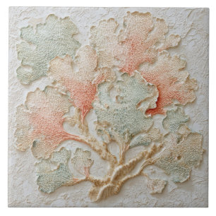 Azulejo De Cerâmica Ramo de Mar Costeiro de Coral Macio e Areia