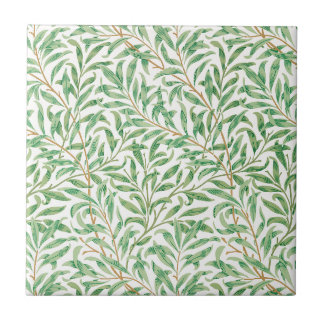 Azulejo De Cerâmica Ramo de Salgueiro Vitoriano Antigo por William Mor