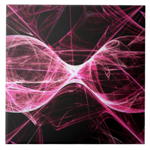 Azulejo De Cerâmica Rapariga Punk Rock Pink Waves