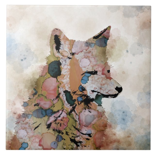 Azulejo De Cerâmica Raposa 1 (Frente)