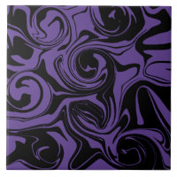 Rato de mármore roxo e preto