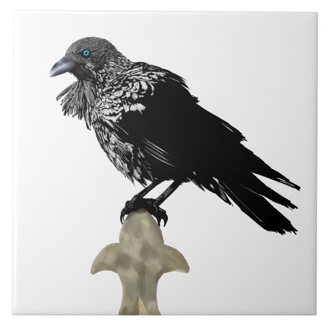 Azulejo De Cerâmica Raven Incluso (Frente)
