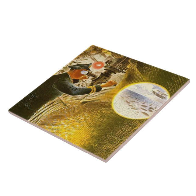 Azulejo De Cerâmica Raviliar - Comandante de um Submarino (Lateral)