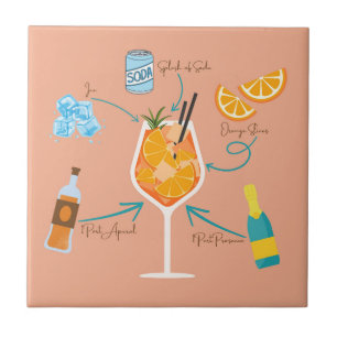 Azulejo De Cerâmica Receita de Aperol
