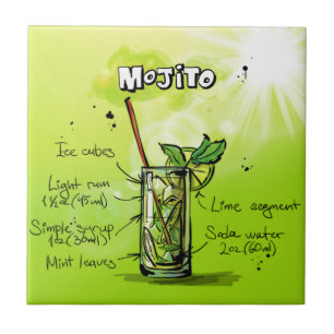 Azulejo De Cerâmica Receita de Mojito