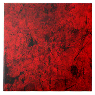 Azulejo De Cerâmica Red Black grunge abstrato digital art