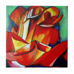 Azulejo De Cerâmica Red France Libre rosa aqucolor art