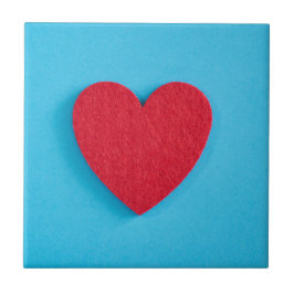 Azulejo De Cerâmica Red Love Heart