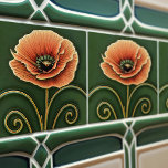 Azulejo De Cerâmica Red Poppy Flower Art Deco Wall Decor Art Nouveau<br><div class="desc">Bem-vindo a CreaTile! Aqui vocês encontrarão designs de azulejo feitos à mão que eu pessoalmente fiz e fiz para vintage azulejos de cerâmica e de argila de porcelana, manchados ou naturais. Eu adoro azulejo e produtos cerâmicos, esperando que você possa transformar sua casa em algo que você gosta de visitar...</div>