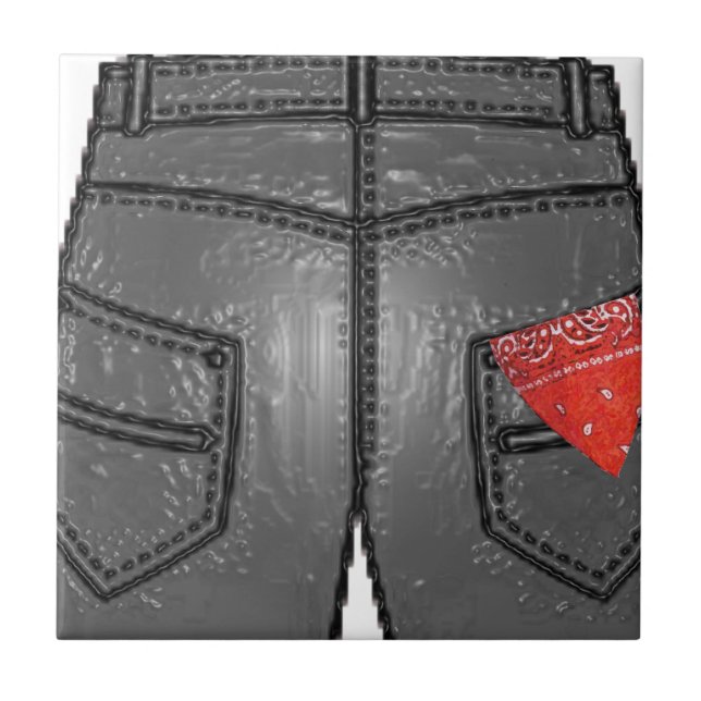 Azulejo De Cerâmica Red Right Hanky (Frente)
