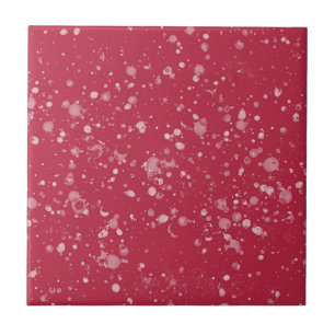 Azulejo De Cerâmica Red Splotchy Chaos