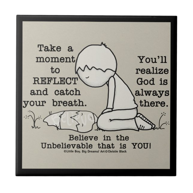 Azulejo De Cerâmica Refletir (Frente)