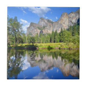 Azulejo De Cerâmica Reflexão de Yosemite