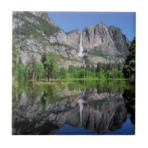 Azulejo De Cerâmica Reflexão de Yosemite Falls