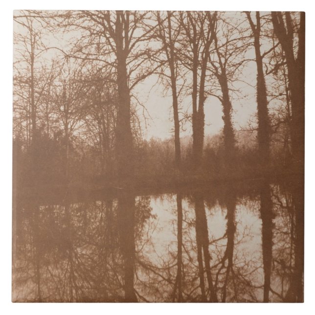 Azulejo De Cerâmica Reflexões, 1843 (foto do sepia) (Frente)