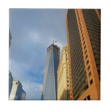 Reflexos de arranha-céus de Nova York