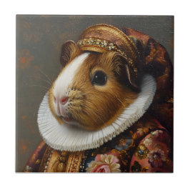 Azulejo De Cerâmica Regal Renaissance Guiné Pig Retrato