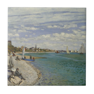 Azulejo De Cerâmica Regata de Claude Monet em Sainte-Adresse