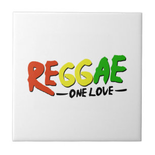 Azulejo De Cerâmica Reggae Um Amor