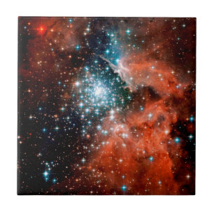 Azulejo De Cerâmica Região de Formação de Estrelas NGC 3603 - Foto Esp