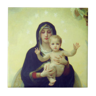 Azulejo De Cerâmica Regina Angelorum - William-Adolphe Bouguereau