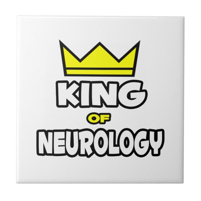 Azulejo De Cerâmica Rei da Neurologia (Frente)